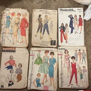 Vintage 1900’s women’s sewing patterns size 12
